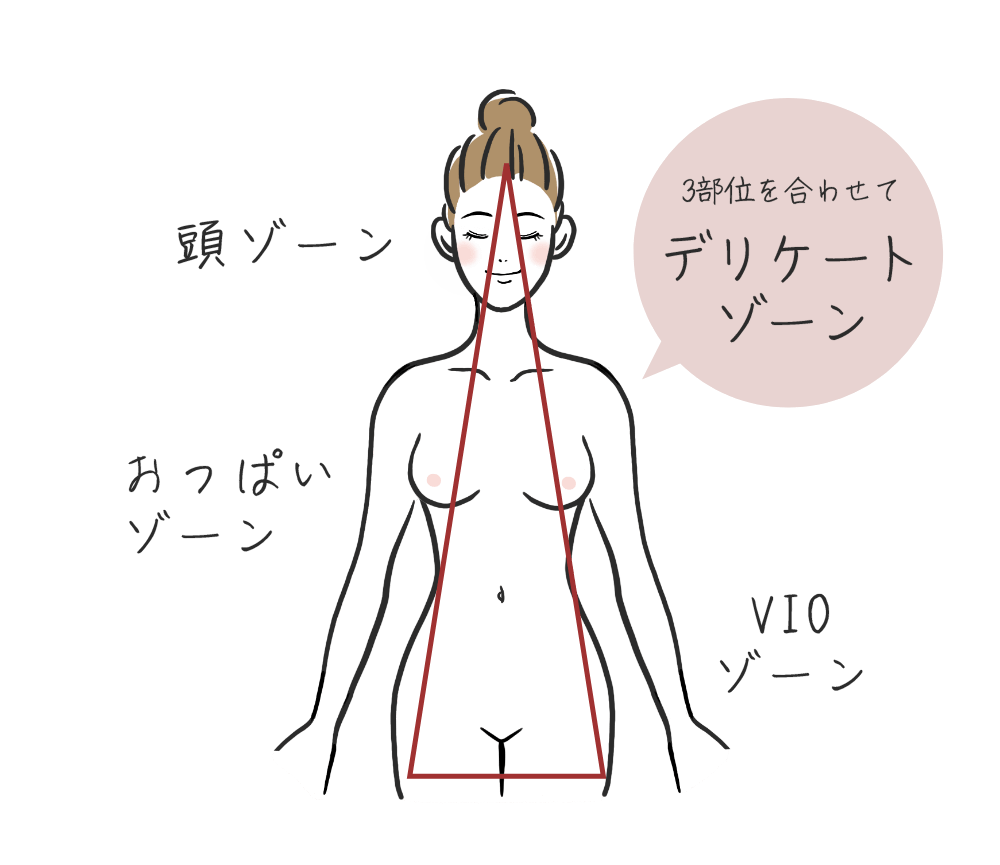 3部位を合わせてデリケートゾーン